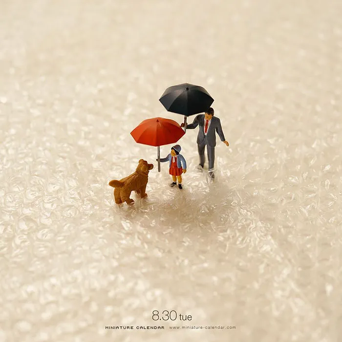 246 Fun Miniature Dioramas By Japanese Artist Who's Been Creating Them Every Day For 5 Years