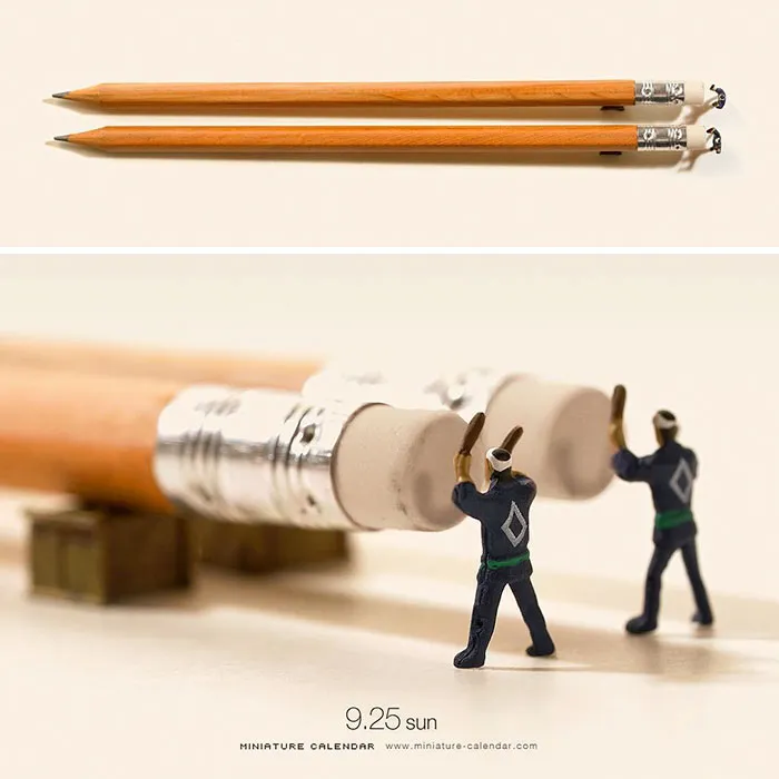 246 Fun Miniature Dioramas By Japanese Artist Who's Been Creating Them Every Day For 5 Years