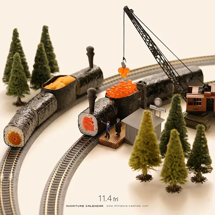 246 Fun Miniature Dioramas By Japanese Artist Who's Been Creating Them Every Day For 5 Years