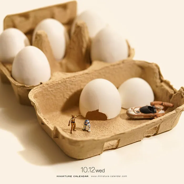 246 Fun Miniature Dioramas By Japanese Artist Who's Been Creating Them Every Day For 5 Years