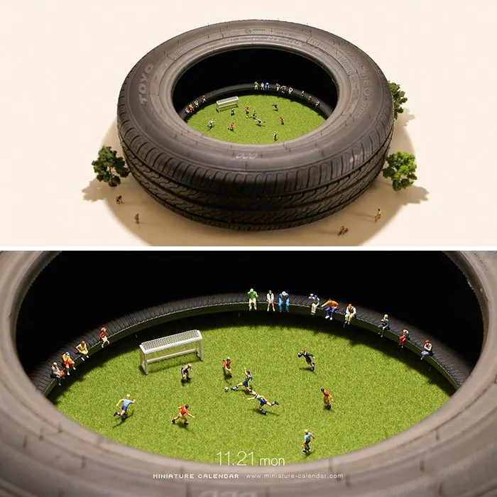 246 Fun Miniature Dioramas By Japanese Artist Who's Been Creating Them Every Day For 5 Years