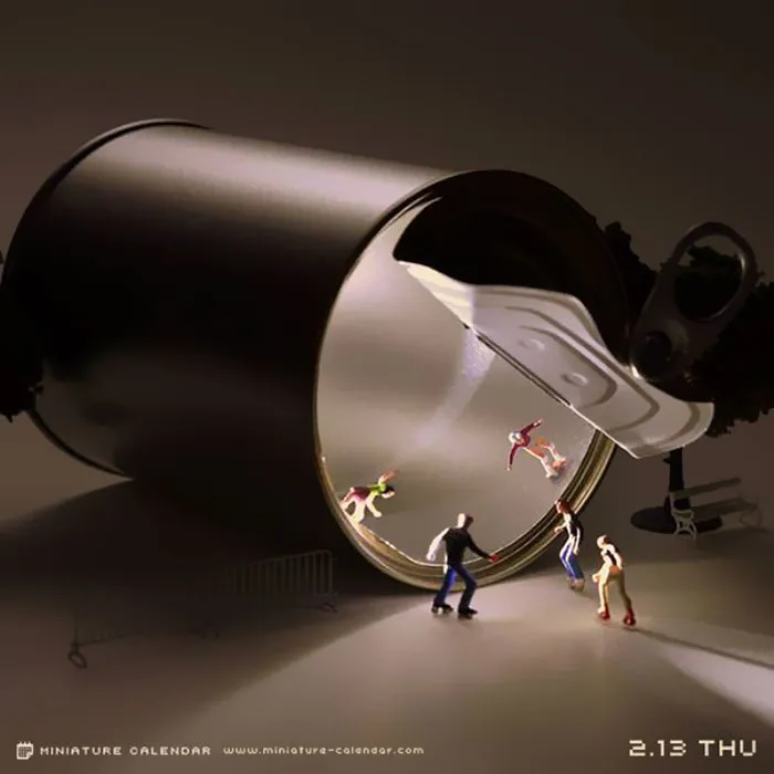 246 Fun Miniature Dioramas By Japanese Artist Who's Been Creating Them Every Day For 5 Years
