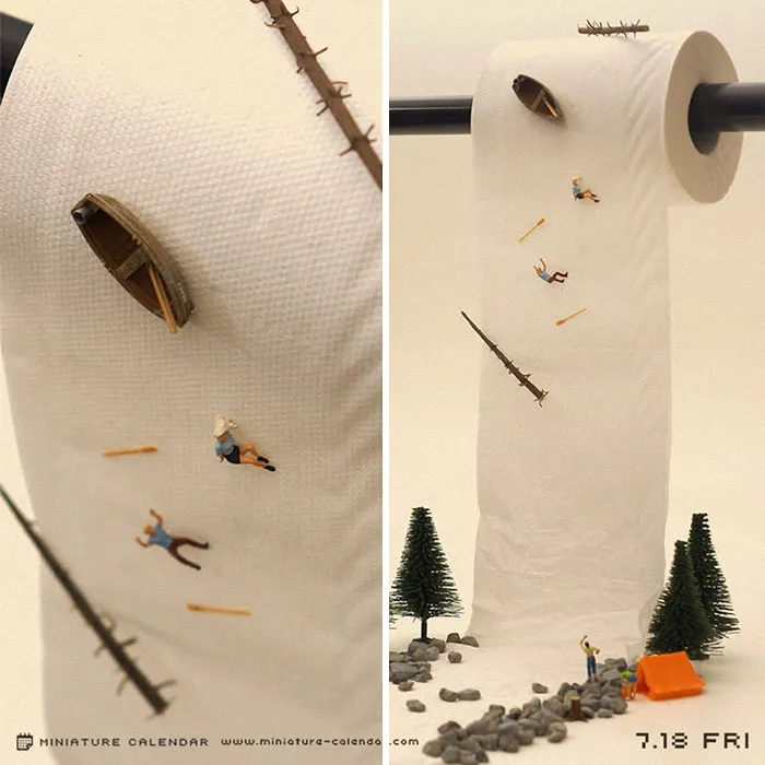 246 Fun Miniature Dioramas By Japanese Artist Who's Been Creating Them Every Day For 5 Years