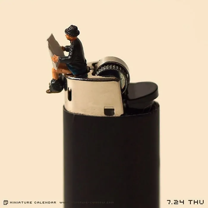 246 Fun Miniature Dioramas By Japanese Artist Who's Been Creating Them Every Day For 5 Years