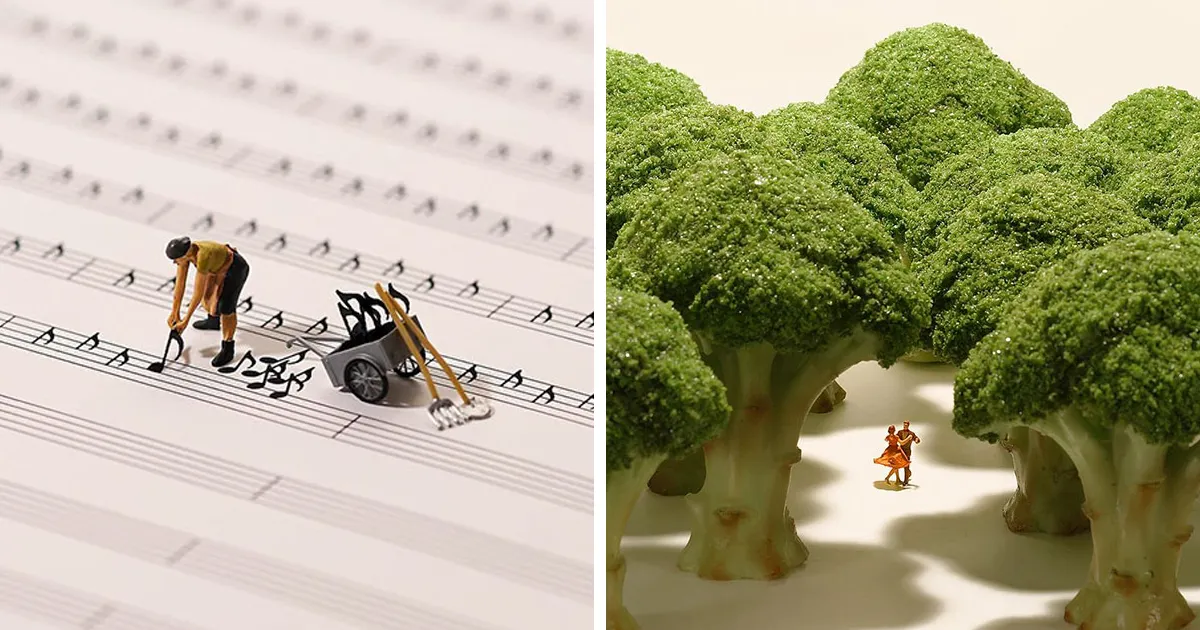 15 Sorprendentes dioramas en miniatura creados por un artista japonés que lleva haciéndolos diariamente desde hace 5 años