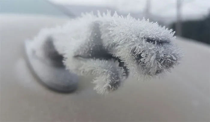 18 Coches que el invierno transformó en arte