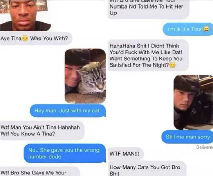 Wrong Number Text