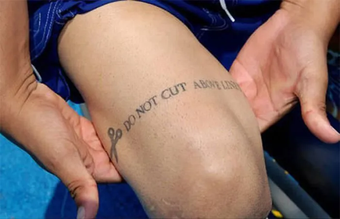Do Not Cut Above Line