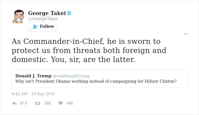 28 Of The Most Savage Comebacks By George Takei