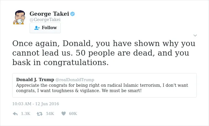 28 Of The Most Savage Comebacks By George Takei
