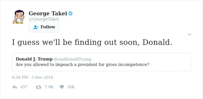 28 Of The Most Savage Comebacks By George Takei