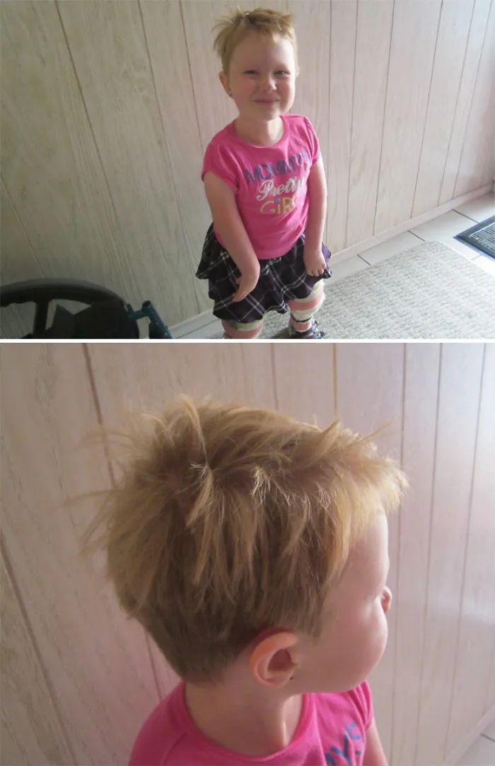Laelia Cut Her Own Hair