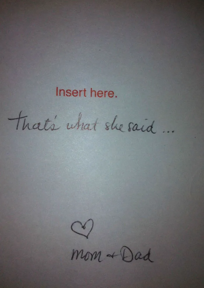 Birthday Card From My Parents