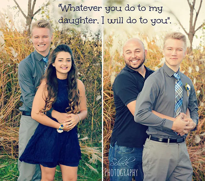 This Dad Who Threatened His Daughter's Boyfriend In Photoshoot
