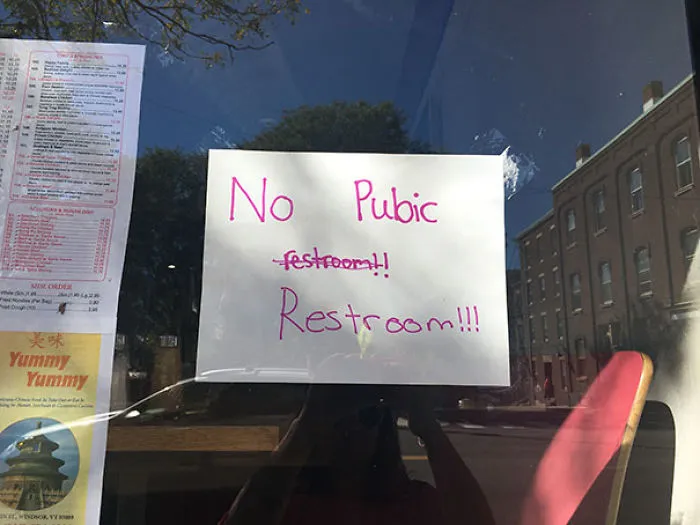 I Told Them Their Sign Was Misspelled