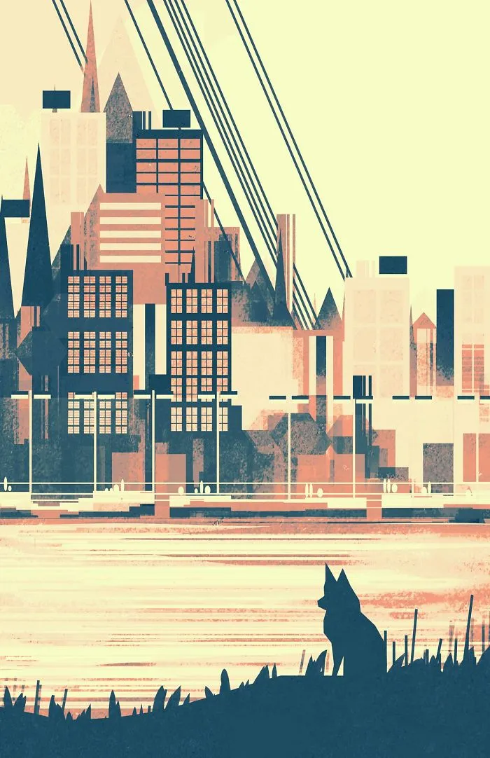 Geometric Cityscapes And Landscapes By Illustrator Scott Uminga