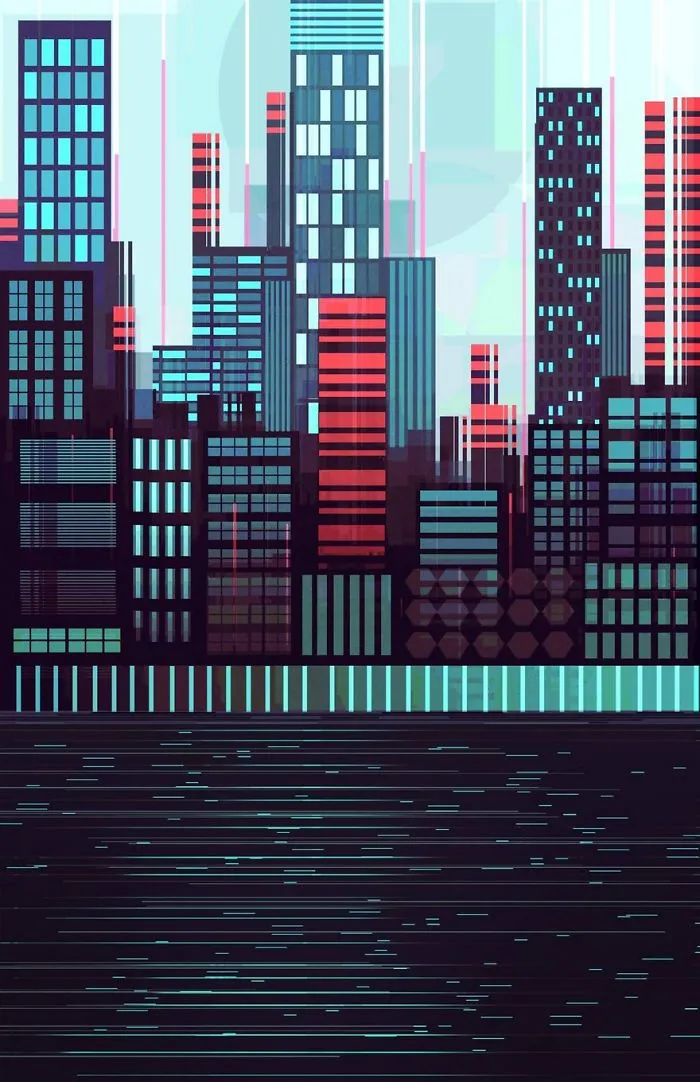 Geometric Cityscapes And Landscapes By Illustrator Scott Uminga