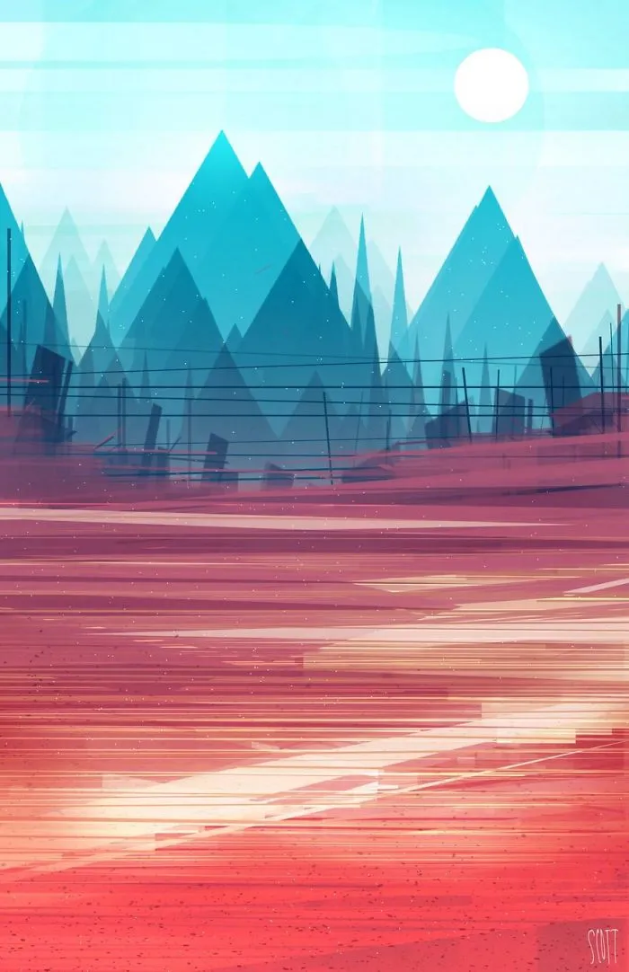 Geometric Cityscapes And Landscapes By Illustrator Scott Uminga