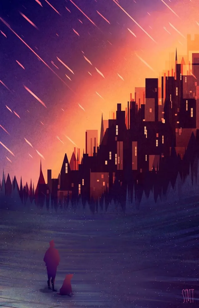 Geometric Cityscapes And Landscapes By Illustrator Scott Uminga