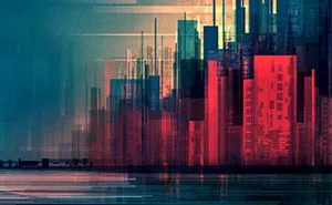 Geometric Cityscapes And Landscapes By Illustrator Scott Uminga