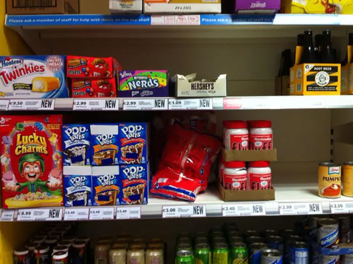 Our Grocery Store In Dublin Now Has A "usa" Section