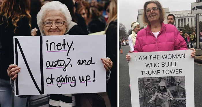 62 Nasty Grandmas Who Can't Believe They Still Have To March For Women's Rights