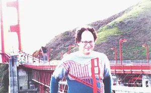 Guy Makes Sweaters Of Places And Then Photographs Himself In Those Places