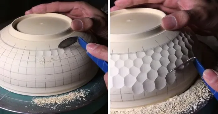 Scraping Honeycomb Pattern