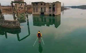 Ice Skating Above Underwater Prison