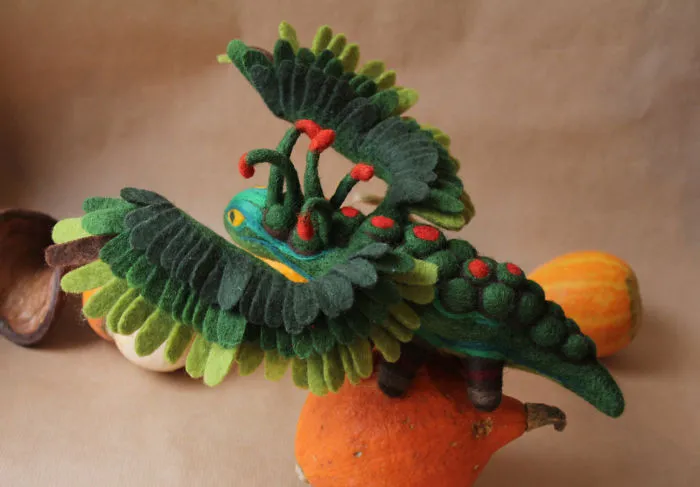 Felt Dragons By Russian Artist Alena Bobrova