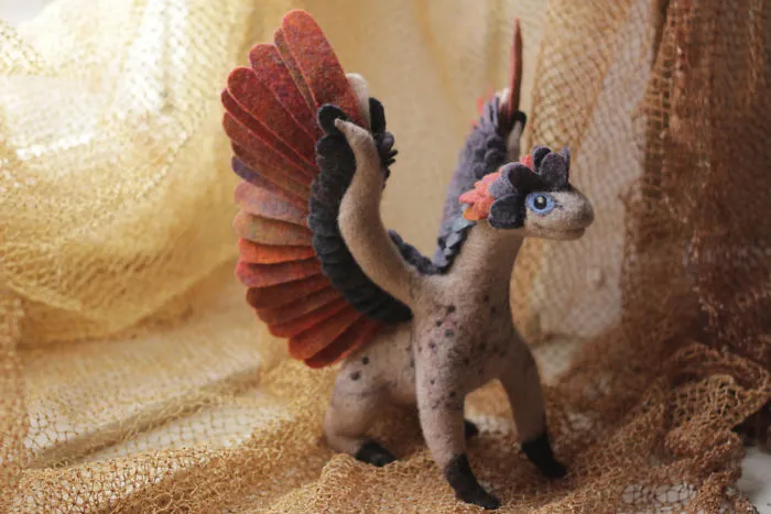 Felt Dragons By Russian Artist Alena Bobrova