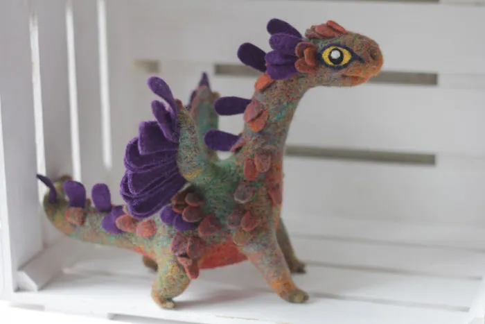 Felt Dragons By Russian Artist Alena Bobrova