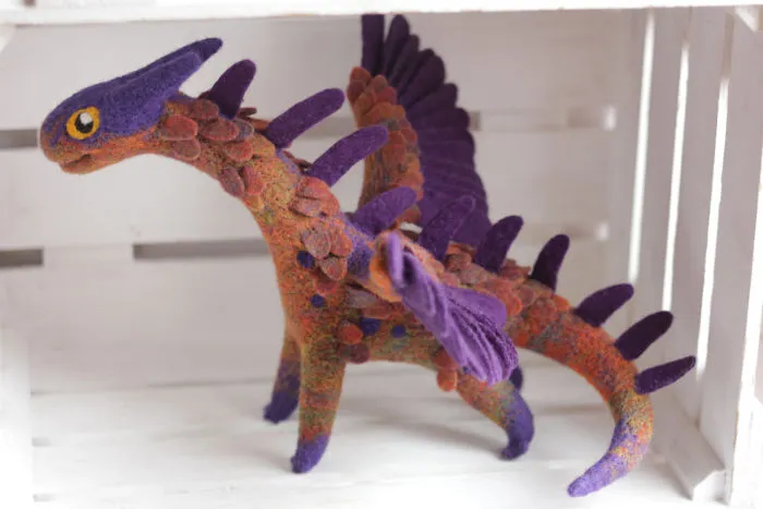 Felt Dragons By Russian Artist Alena Bobrova