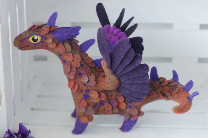 Felt Dragons By Russian Artist Alena Bobrova