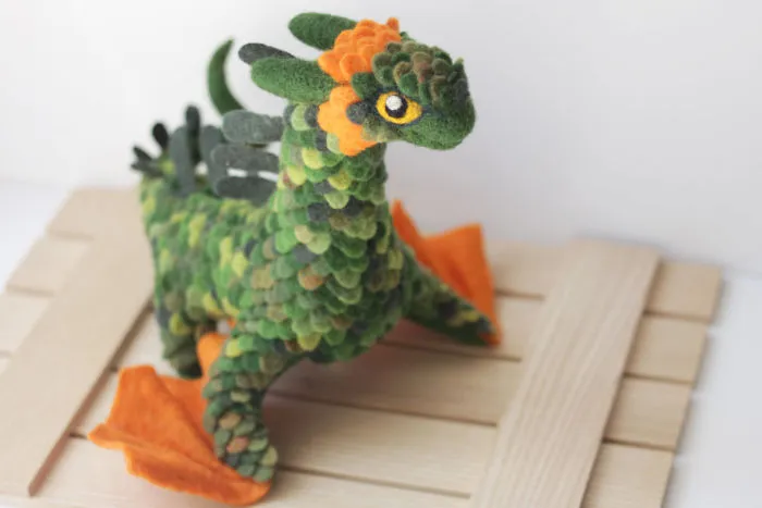 Felt Dragons By Russian Artist Alena Bobrova