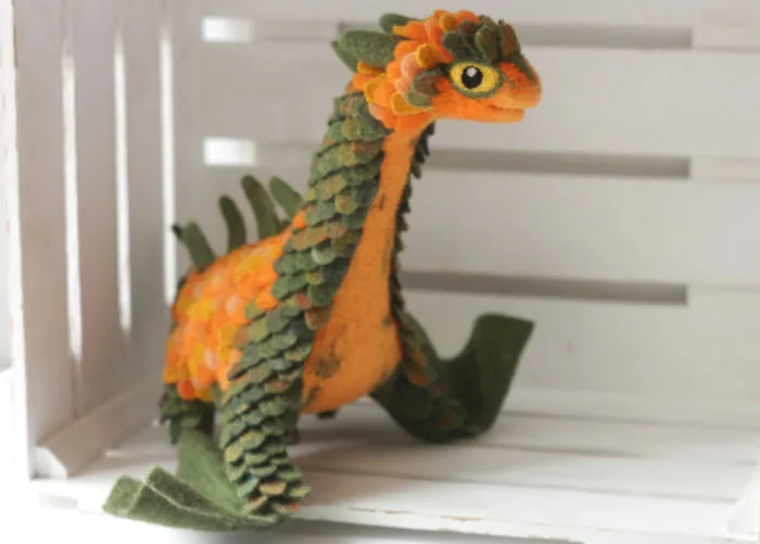 Felt Dragons By Russian Artist Alena Bobrova