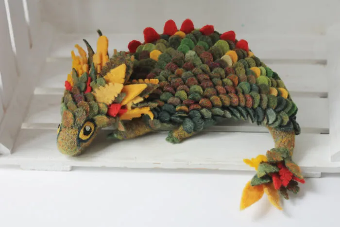 Felt Dragons By Russian Artist Alena Bobrova