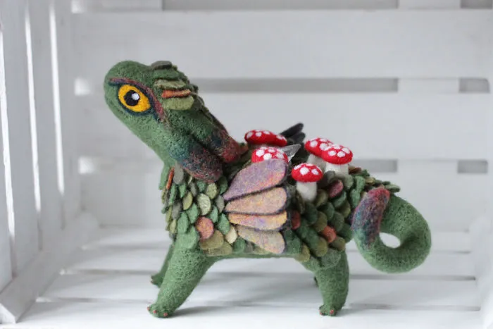 Felt Dragons By Russian Artist Alena Bobrova