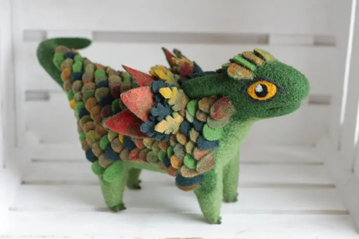 Felt Dragons By Russian Artist Alena Bobrova