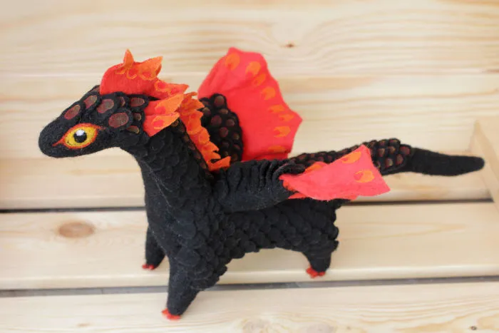 Felt Dragons By Russian Artist Alena Bobrova