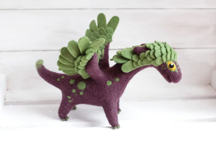 Felt Dragons By Russian Artist Alena Bobrova