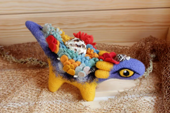Felt Dragons By Russian Artist Alena Bobrova