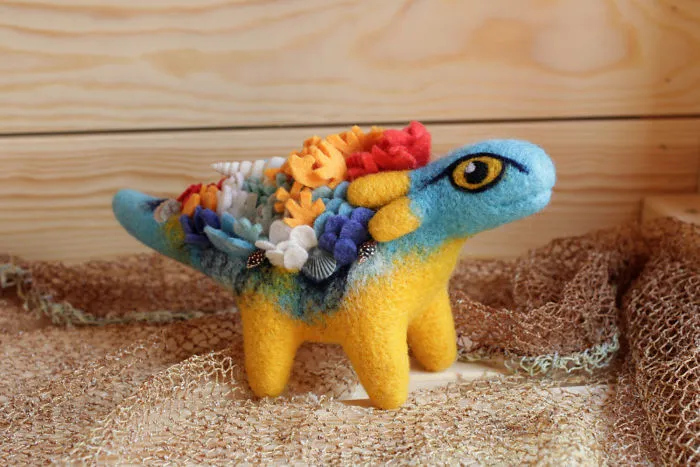 Felt Dragons By Russian Artist Alena Bobrova