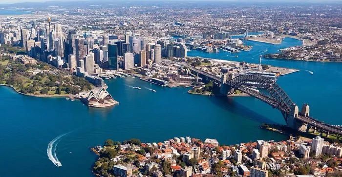 Birds Eye View Of Sydney City