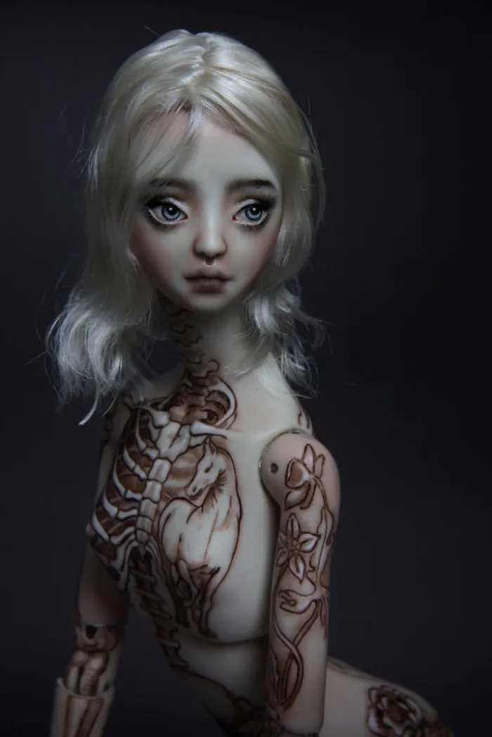 Hand Made Doll Inspired By Da'vinci