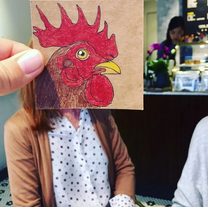 Red Head Cock