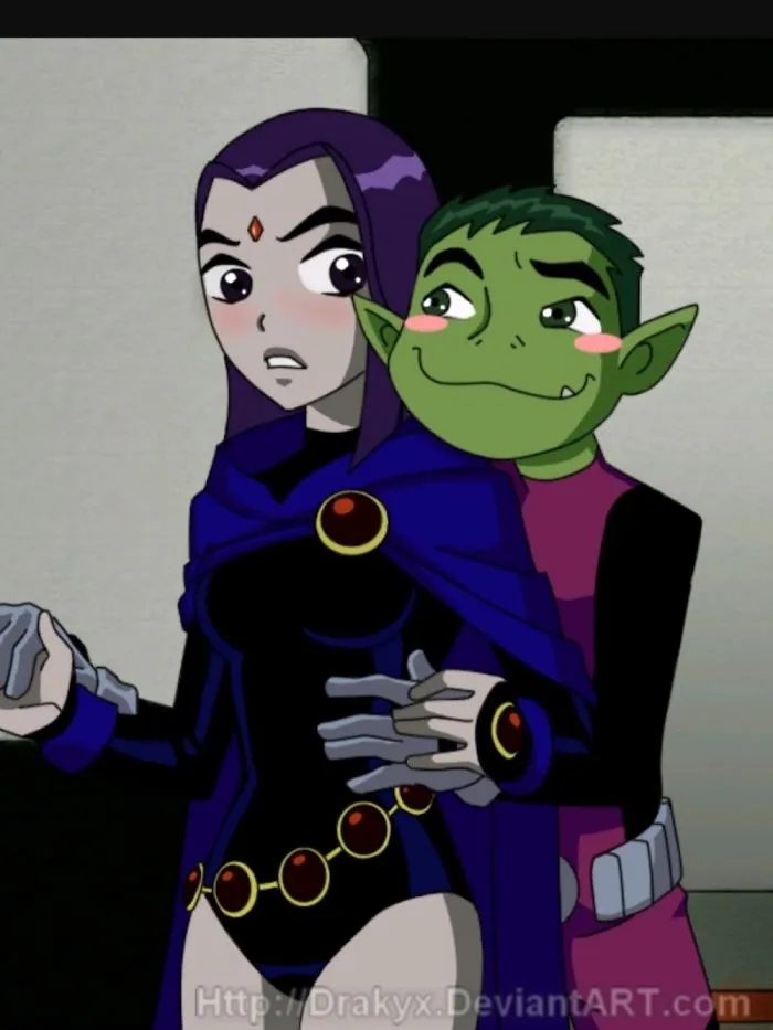 Raven And Beast Boy !