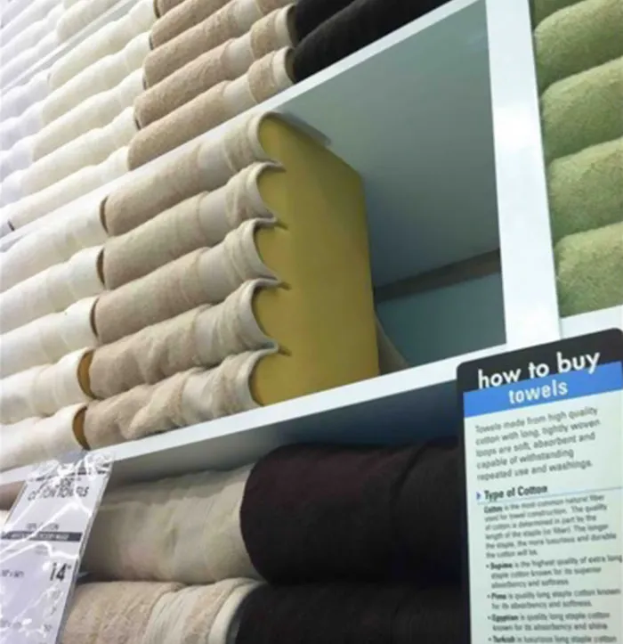 There's Nothing Behind Those Towels In The Store