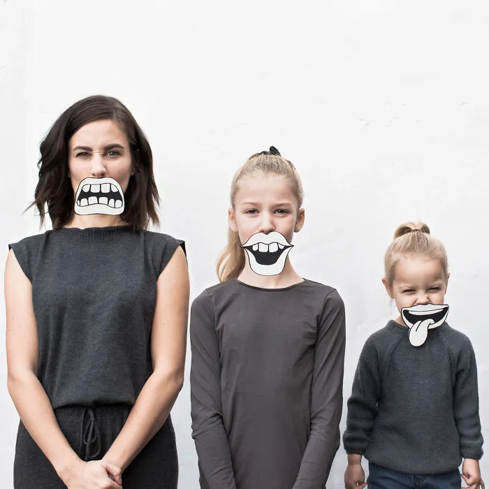 Mother Of Two Takes Adorable Photos Of Herself And Her Daughters In Matching Clothing