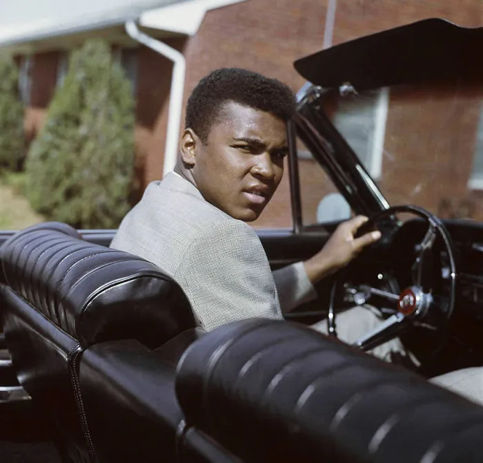 Muhammad Ali Behind The Wheel On April 2, 1963.